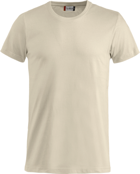 Clique - Basic Bomulds T-Shirt Børn - Lys khaki