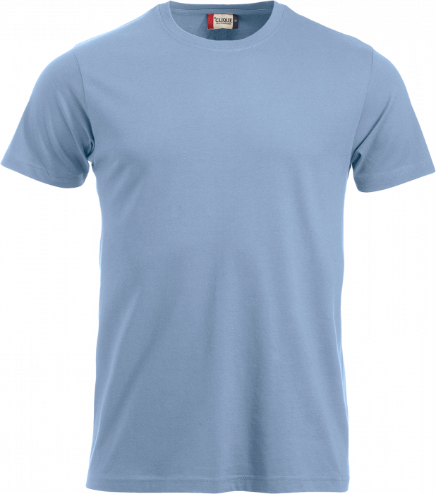 Clique - Klassisk Bomulds T-Shirt - Lyseblå