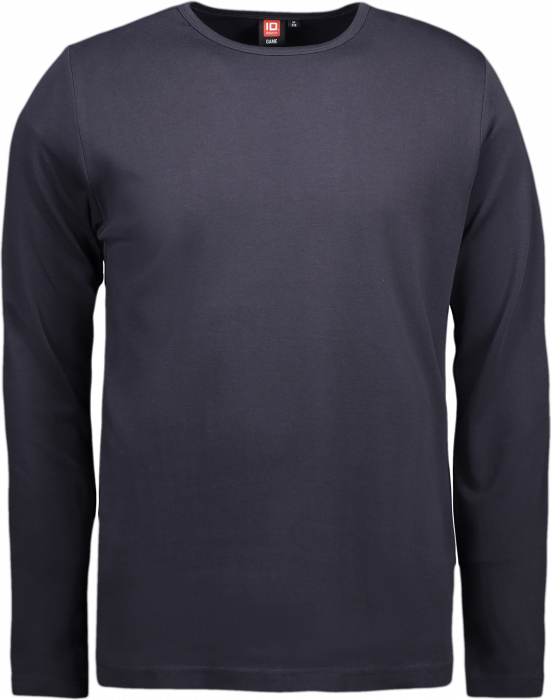 ID - Mens' Interlock T-Shirt Long-Sleeved - Marino