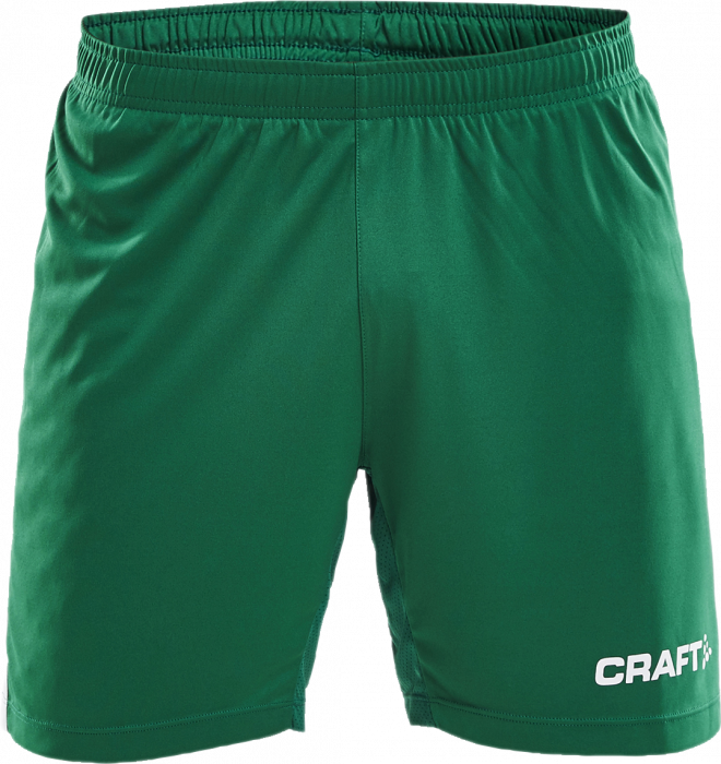 Craft - Progress Contrast Shorts Kids - Verde & blanco