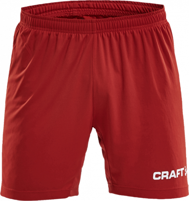 Craft - Progress Contrast Shorts Kids - Czerwony & czarny