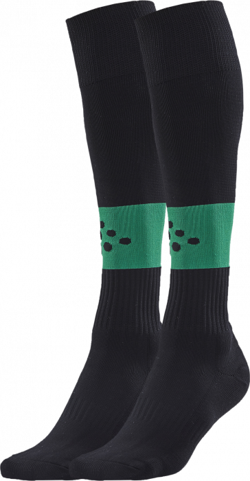 Craft - Squad Contrast Football Sock - Nero & verde