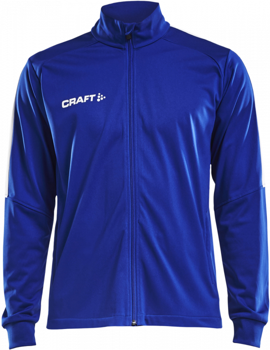 Craft - Progress Jacket Youth - Deep Blue Melange & blanco