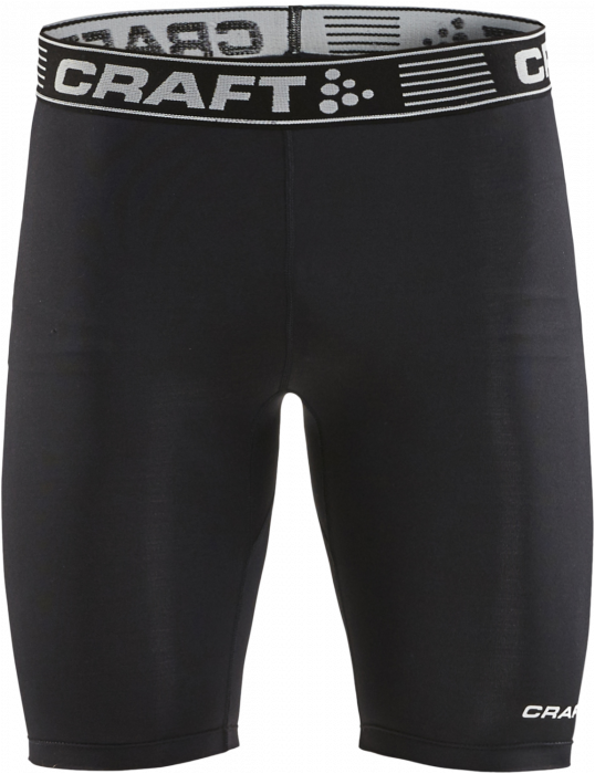Craft - Pro Control Compression Short Tights Youth - Negro & blanco