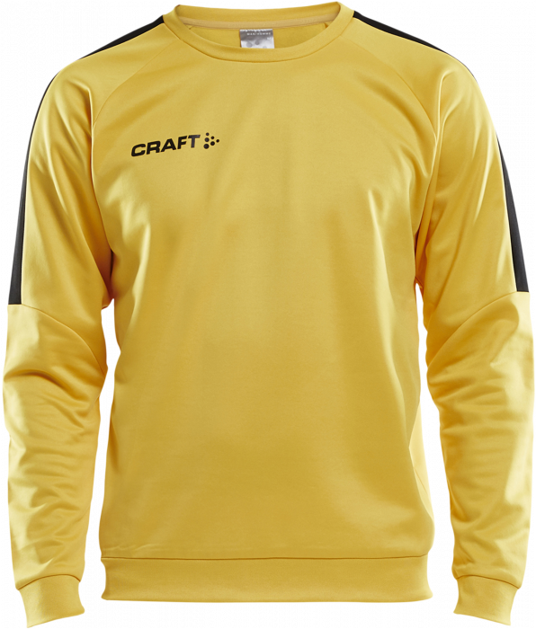 Craft - Progress R-Neck Sweather Youth - Żółty & czarny