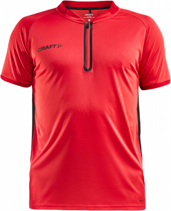 Craft - Pro Control Impact Polo Herre - Bright Red & sort