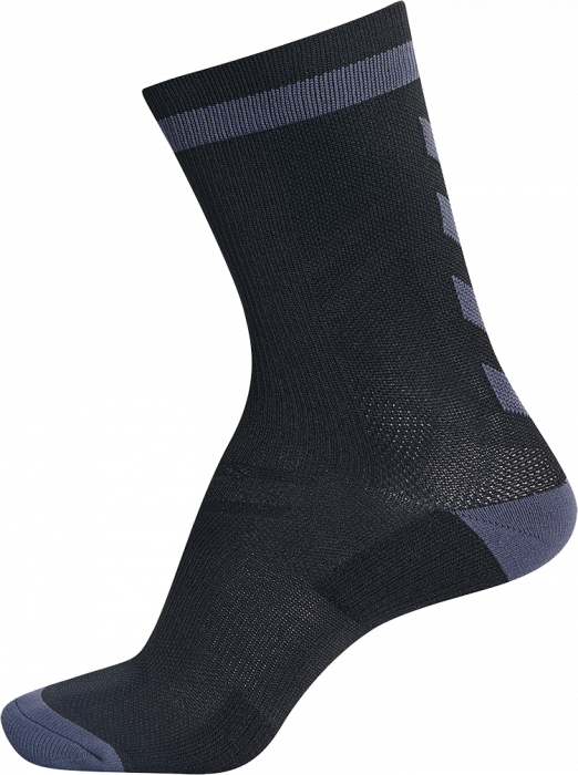 Hummel - Elite Indoor Sock Short - Zwart & asphalt