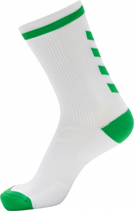 Hummel - Elite Indoor Sock Short - Blanco & jasmine green