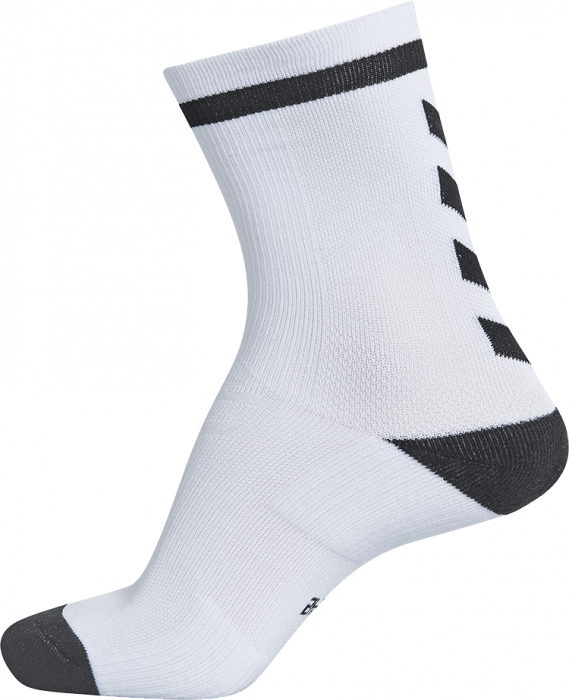 Hummel - Elite Indoor Sock Kort - Hvid & dark slate