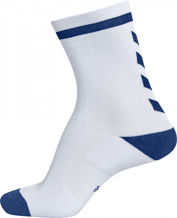 Hummel - Elite Indoor Sock Short - Weiß & true blue