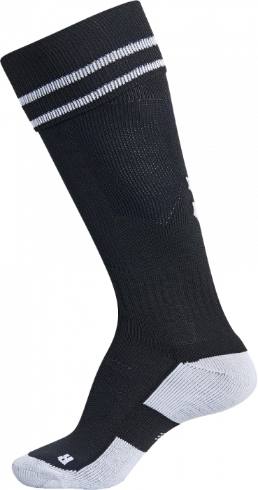 Hummel - Element Football Sock - Negro & blanco