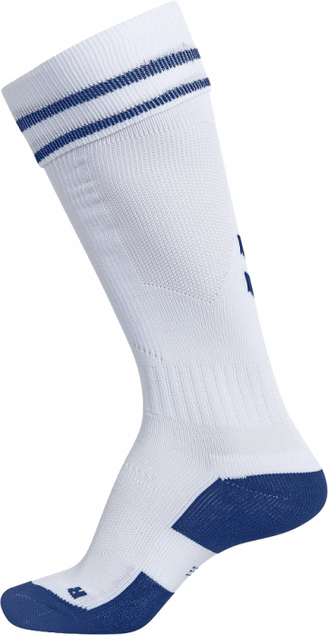 Hummel - Element Football Sock - Blanco & true blue