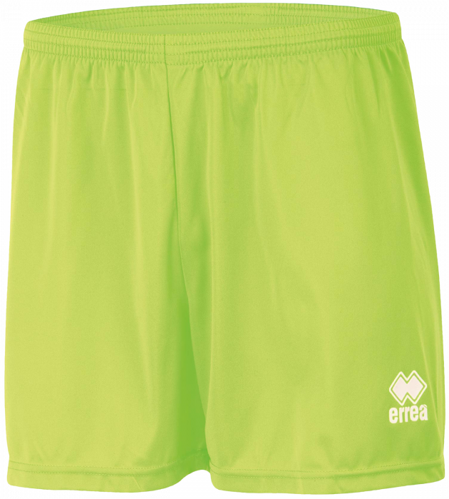 Errea - New Skin Shorts - Lime Green & branco
