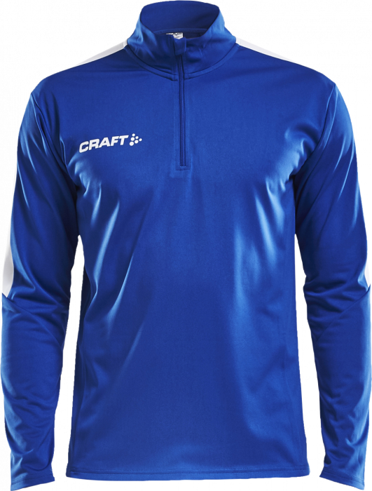Craft - Progress Halfzip Junior - Blauw & wit