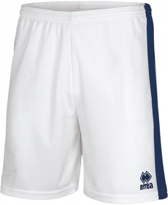 Errea - Bolton Shorts - Blanco & navy blue