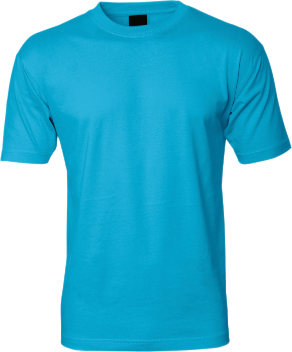 ID - Bomulds Game T-Shirt - Cyan