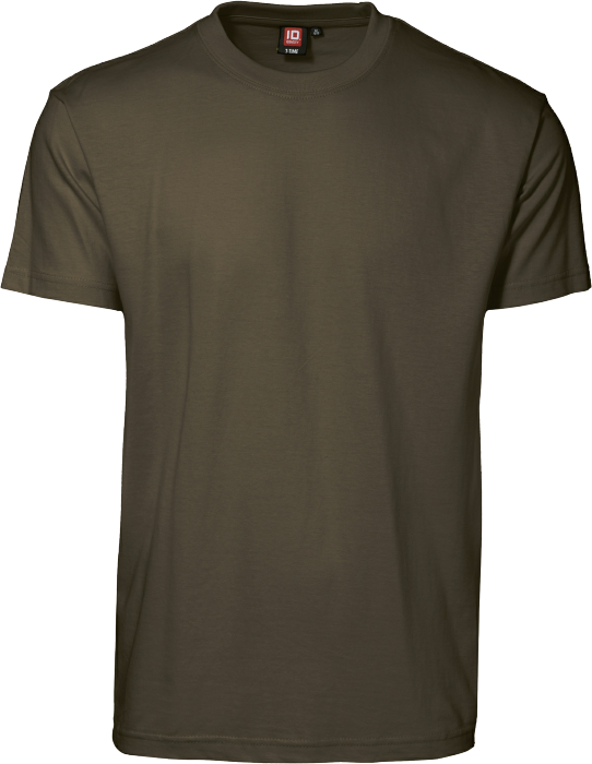 ID - Bomulds T-Time T-Shirt Voksen - Oliven