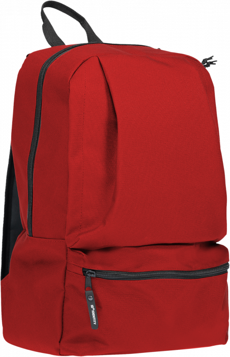 ID - Ripstop Backpack - Röd & svart