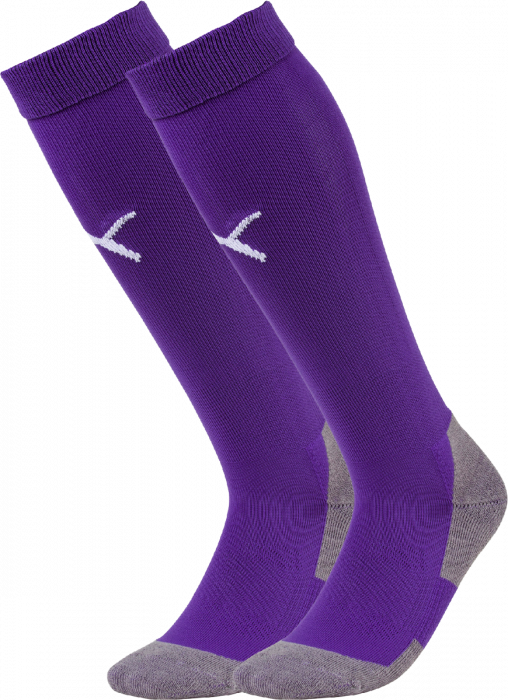 Puma - Teamliga Core Sock - Púrpura & blanco